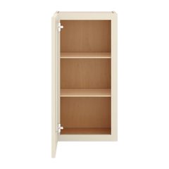J&K Pearl Glazed H9 Wall Glass Cabinet - 15" W x 30" H (No Glass Insert)