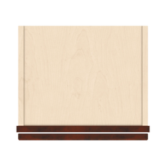 J&K Mahogany J5 Wall Glass Cabinet - 15" W x 30" H (No Glass Insert)