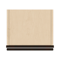 J&K Espresso K8 Wall Glass Cabinet - 15" W x 30" H (No Glass Insert)
