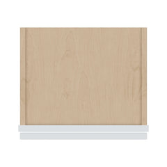 J&K White Shaker S8 Wall Glass Cabinet - 15" W x 30" H (No Glass Insert)