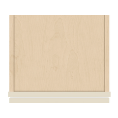 J&K Pearl Glazed H9 Wall Glass Cabinet - 15" W x 30" H (No Glass Insert)