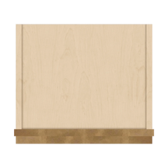 J&K Butterscotch B8 Wall Glass Cabinet - 15" W x 30" H (No Glass Insert)