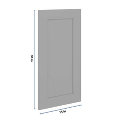 J&K Castle Grey S5 Dummy Insert Door Panel 15" W x 30" H