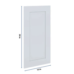 J&K White Shaker S8 Dummy Insert Door Panel 15" W x 30" H