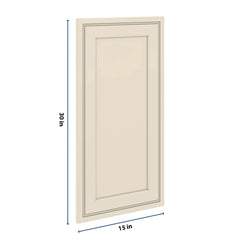 J&K Pearl Glazed H9 Dummy Insert Door Panel 15" W x 30" H