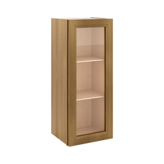J&K Butterscotch B8 Wall Glass Cabinet - 15" W x 36" H (No Glass Insert)
