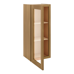 J&K Butterscotch B8 Wall Glass Cabinet - 15" W x 36" H (No Glass Insert)