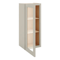 J&K Pebble B6 Wall Glass Cabinet - 15" W x 36" H (No Glass Insert)