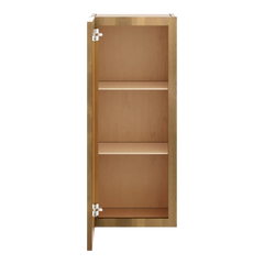 J&K Butterscotch B8 Wall Glass Cabinet - 15" W x 36" H (No Glass Insert)