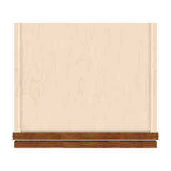J&K Mocha Glazed K10 Wall Glass Cabinet - 15" W x 36" H (No Glass Insert)