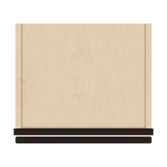 J&K Espresso K8 Wall Glass Cabinet - 15" W x 36" H (No Glass Insert)
