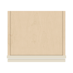 J&K Pearl Glazed H9 Wall Glass Cabinet - 15" W x 36" H (No Glass Insert)