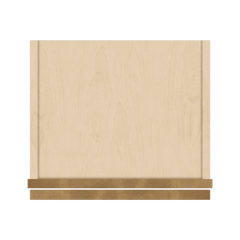 J&K Butterscotch B8 Wall Glass Cabinet - 15" W x 36" H (No Glass Insert)