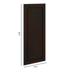 J&K Espresso K8 Dummy Insert Door Panel 15" W x 36" H