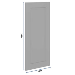 J&K Castle Grey S5 Dummy Insert Door Panel 15" W x 36" H