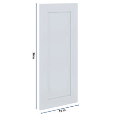 J&K White Shaker S8 Dummy Insert Door Panel 15" W x 36" H
