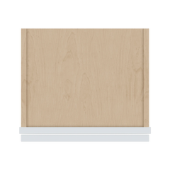 J&K White Shaker S8 Wall Glass Cabinet - 15" W x 42" H (No Glass Insert)