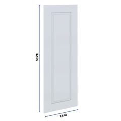 J&K White Shaker S8 Dummy Insert Door Panel 15" W x 42" H
