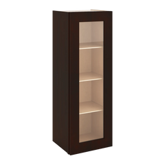 J&K Java Coffee S1 Wall Glass Cabinet - 15" W x 42" H (No Glass Insert)