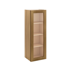 J&K Butterscotch B8 Wall Glass Cabinet - 15" W x 42" H (No Glass Insert)