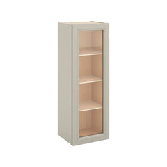 J&K Pebble B6 Wall Glass Cabinet - 15" W x 42" H (No Glass Insert)