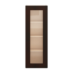 J&K Java Coffee S1 Wall Glass Cabinet - 15" W x 42" H (No Glass Insert)