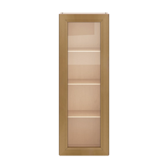J&K Butterscotch B8 Wall Glass Cabinet - 15" W x 42" H (No Glass Insert)