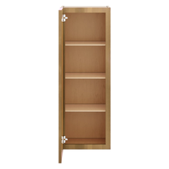 J&K Butterscotch B8 Wall Glass Cabinet - 15" W x 42" H (No Glass Insert)