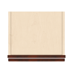 J&K Mahogany J5 Wall Glass Cabinet - 15" W x 42" H (No Glass Insert)