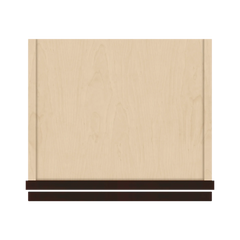 J&K Java Coffee S1 Wall Glass Cabinet - 15" W x 42" H (No Glass Insert)
