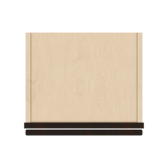 J&K Espresso K8 Wall Glass Cabinet - 15" W x 42" H (No Glass Insert)