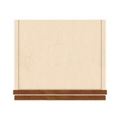 J&K Mocha Glazed K10 Wall Glass Cabinet - 15" W x 42" H (No Glass Insert)