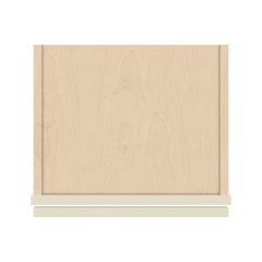 J&K Pearl Glazed H9 Wall Glass Cabinet - 15" W x 42" H (No Glass Insert)