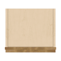 J&K Butterscotch B8 Wall Glass Cabinet - 15" W x 42" H (No Glass Insert)
