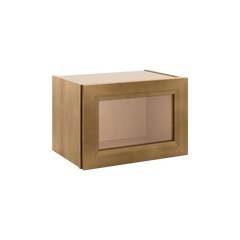 J&K Butterscotch B8 Wall Glass Cabinet - 18" W x 12" H (No Glass Insert)