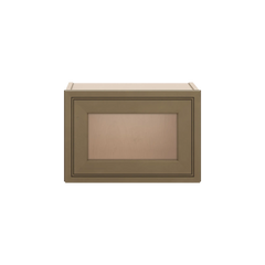J&K Hazel H8 Wall Glass Cabinet - 18" W x 12" H (No Glass Insert)