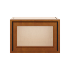 J&K Mocha Glazed K10 Wall Glass Cabinet - 18" W x 12" H (No Glass Insert)