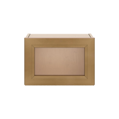 J&K Butterscotch B8 Wall Glass Cabinet - 18" W x 12" H (No Glass Insert)