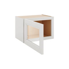J&K Pure B5 Wall Glass Cabinet - 18" W x 12" H (No Glass Insert)