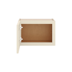 J&K Pearl Glazed H9 Wall Glass Cabinet - 18" W x 12" H (No Glass Insert)