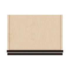 J&K Espresso K8 Wall Glass Cabinet - 18" W x 12" H (No Glass Insert)