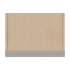 J&K Castle Grey S5 Wall Glass Cabinet - 18" W x 12" H (No Glass Insert)