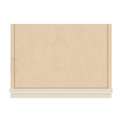 J&K Pearl Glazed H9 Wall Glass Cabinet - 18" W x 12" H (No Glass Insert)