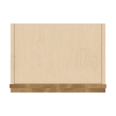 J&K Butterscotch B8 Wall Glass Cabinet - 18" W x 12" H (No Glass Insert)