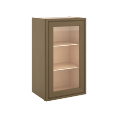 J&K Hazel H8 Wall Glass Cabinet - 18" W x 30" H (No Glass Insert)