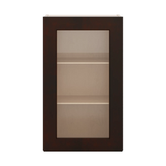 J&K Java Coffee S1 Wall Glass Cabinet - 18" W x 30" H (No Glass Insert)