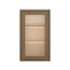 J&K Hazel H8 Wall Glass Cabinet - 18" W x 30" H (No Glass Insert)