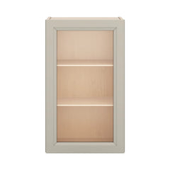 J&K Pebble B6 Wall Glass Cabinet - 18" W x 30" H (No Glass Insert)