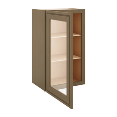 J&K Hazel H8 Wall Glass Cabinet - 18" W x 30" H (No Glass Insert)