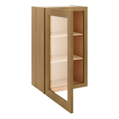 J&K Butterscotch B8 Wall Glass Cabinet - 18" W x 30" H (No Glass Insert)
